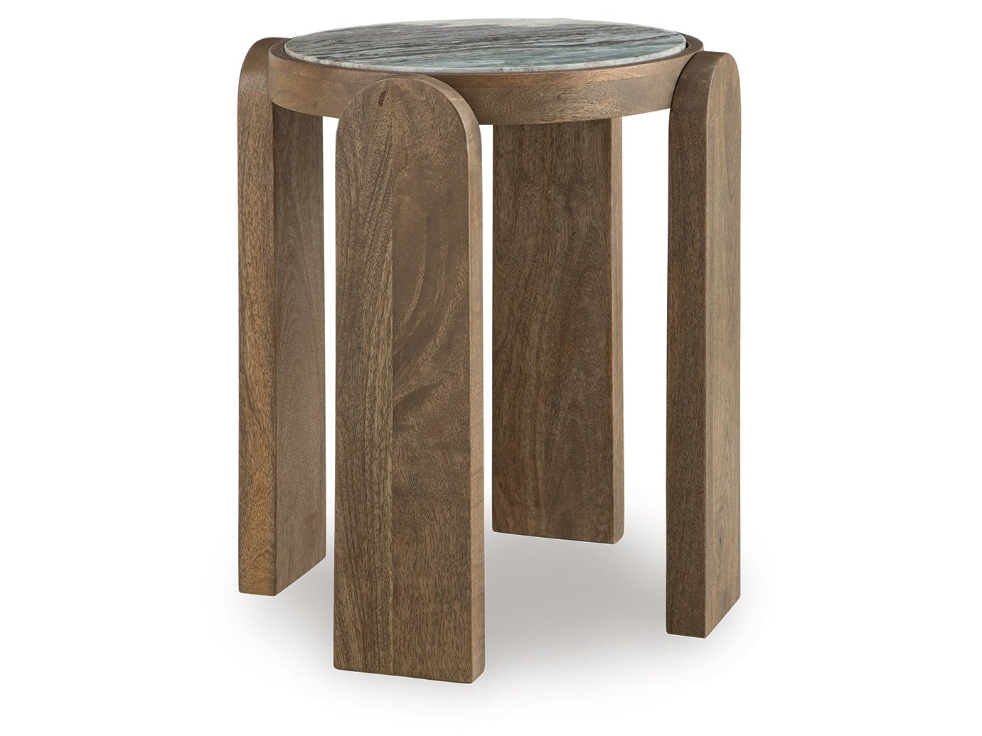 Gavrilley Gray/White/Brown Accent Table