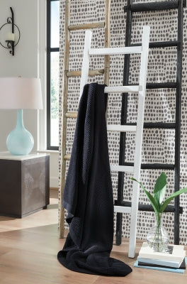 Gayelery Black Throw