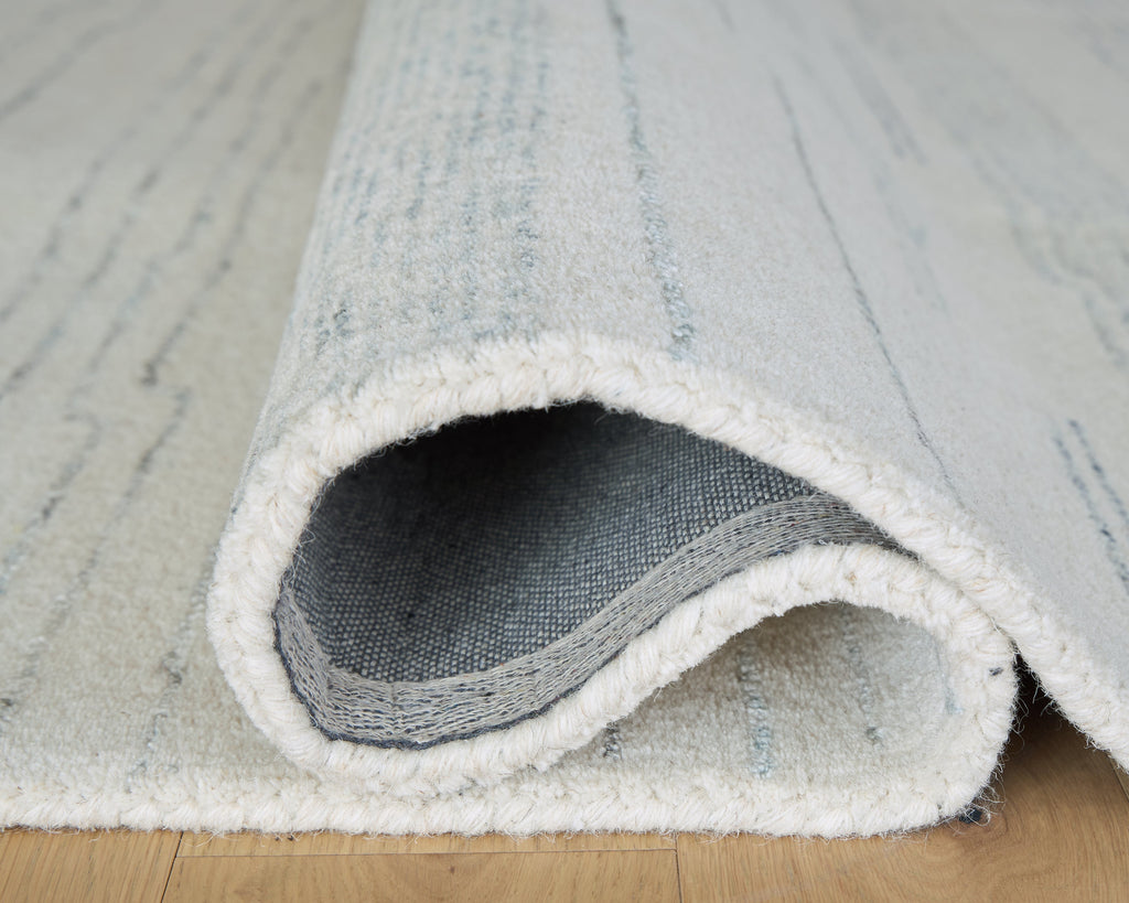 Genemost Ivory/Blue Large Rug