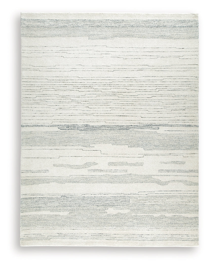 Genemost Ivory/Blue Large Rug