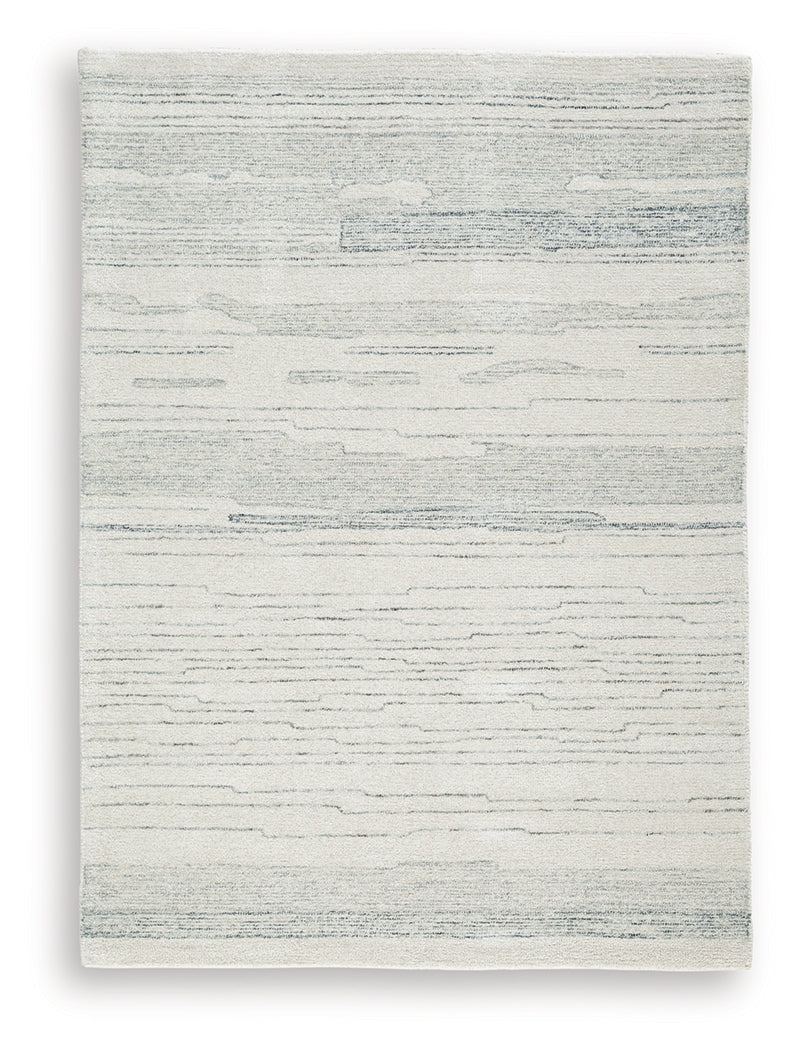 Genemost Ivory/Blue Medium Rug