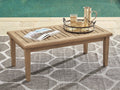 Gerianne Grayish Brown Outdoor Coffee Table