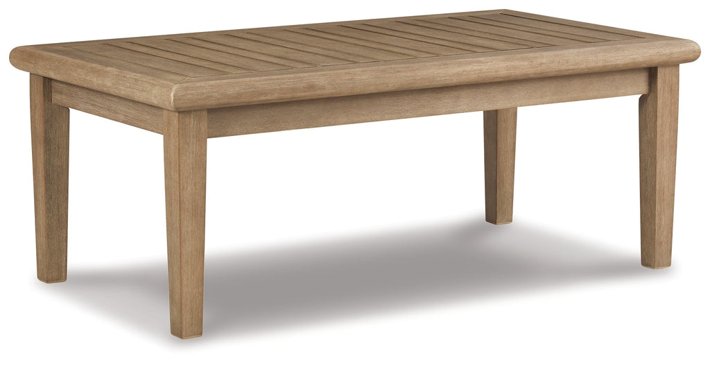 Gerianne Grayish Brown Outdoor Coffee Table