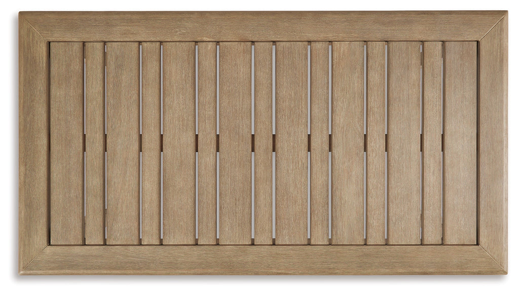 Gerianne Grayish Brown Outdoor Coffee Table