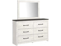 Gerridan White & Gray Dresser and Mirror