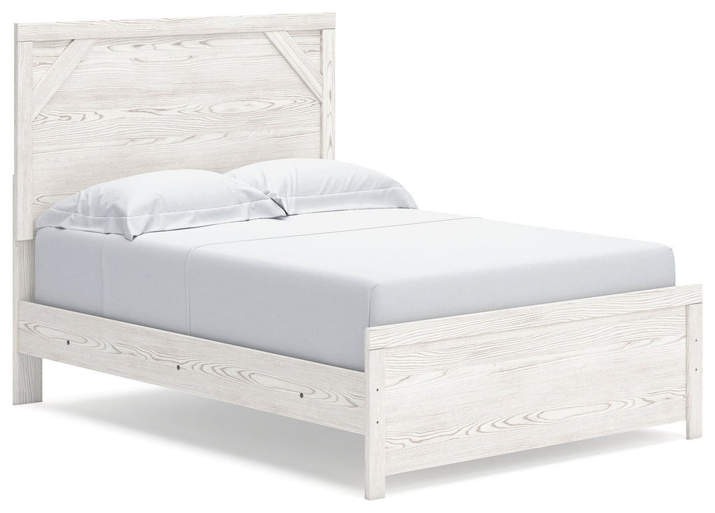 Gerridan White/Gray Full Panel Bedroom Set with Chest