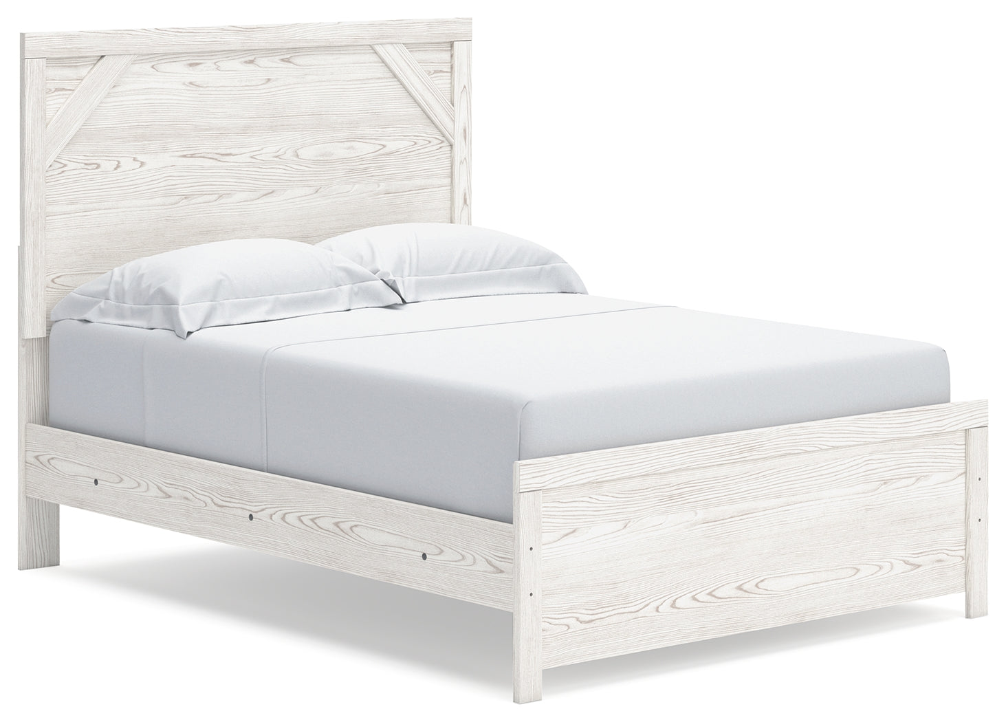 Gerridan White/Gray Full Panel Bedroom Set with Chest