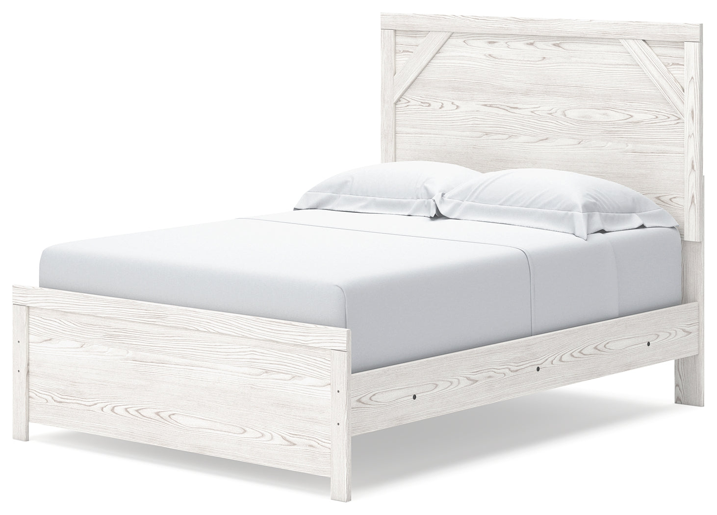 Gerridan White/Gray Full Panel Bedroom Set with Chest