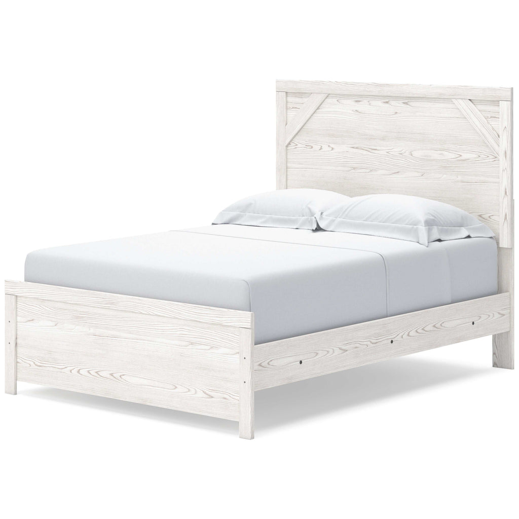 Gerridan White & Gray Full Panel Youth Bed Frame