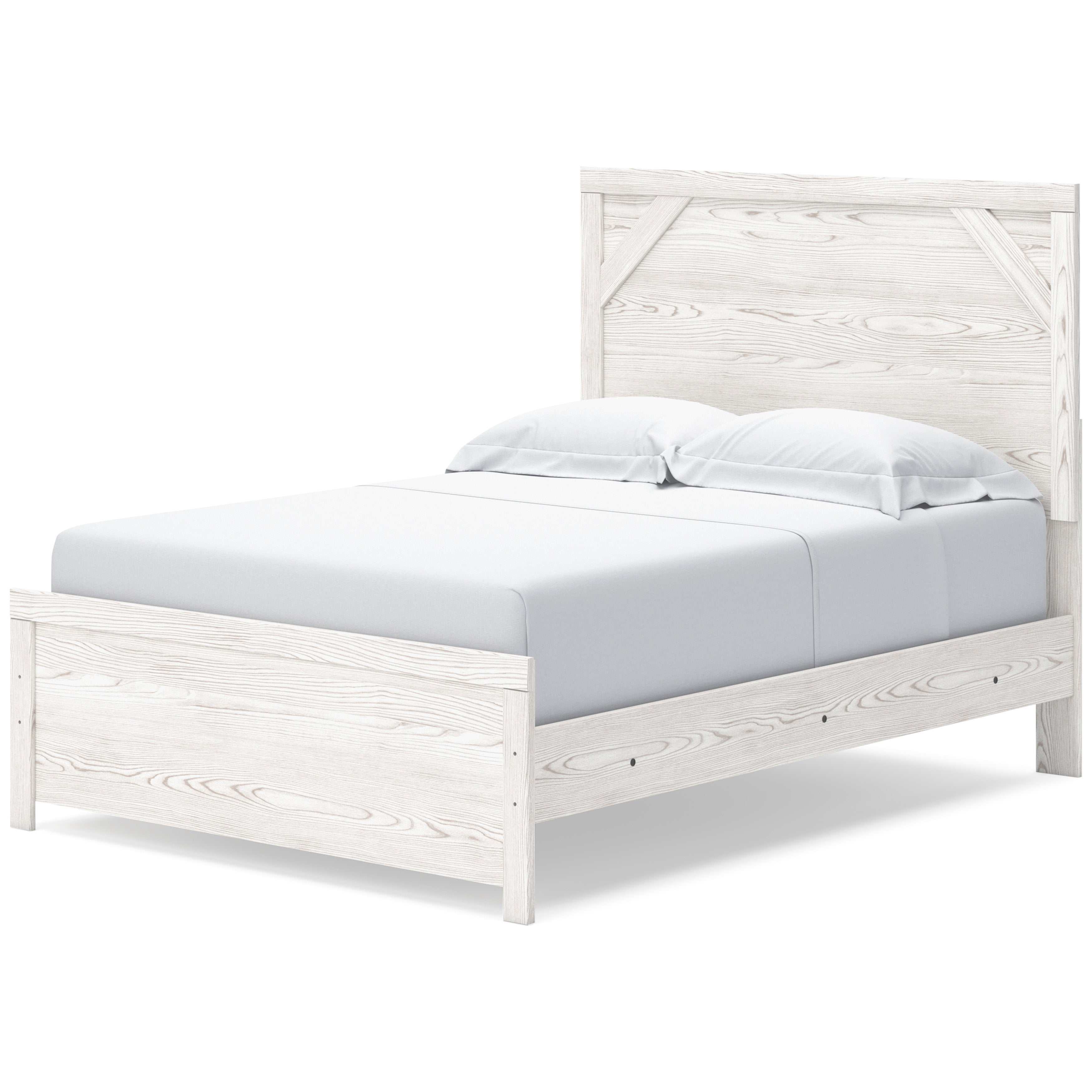 Gerridan White & Gray Full Panel Youth Bed Frame