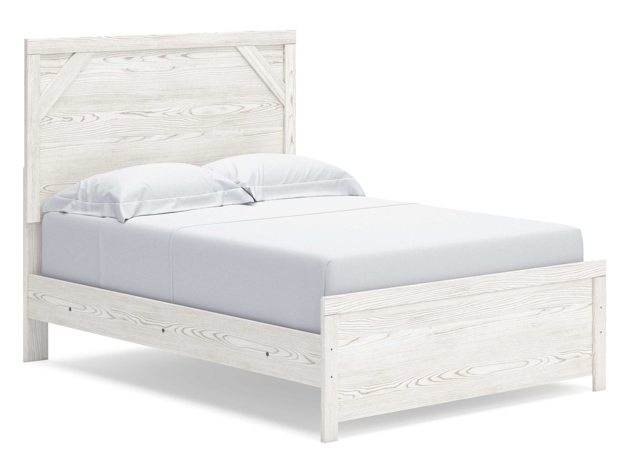 Gerridan White & Gray Full Panel Youth Bed Frame