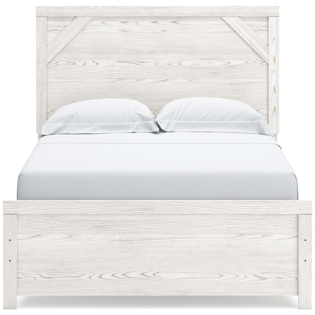 Gerridan White & Gray Full Panel Youth Bed Frame