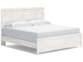 Gerridan White & Gray King Panel Bed