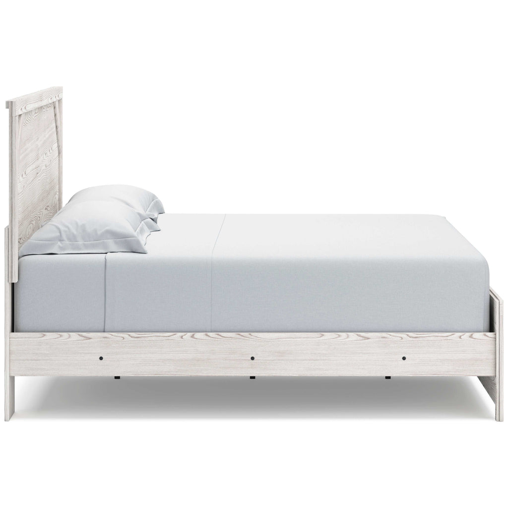 Gerridan White & Gray King Panel Bed