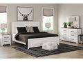 Gerridan /Gray King Panel Bed, White