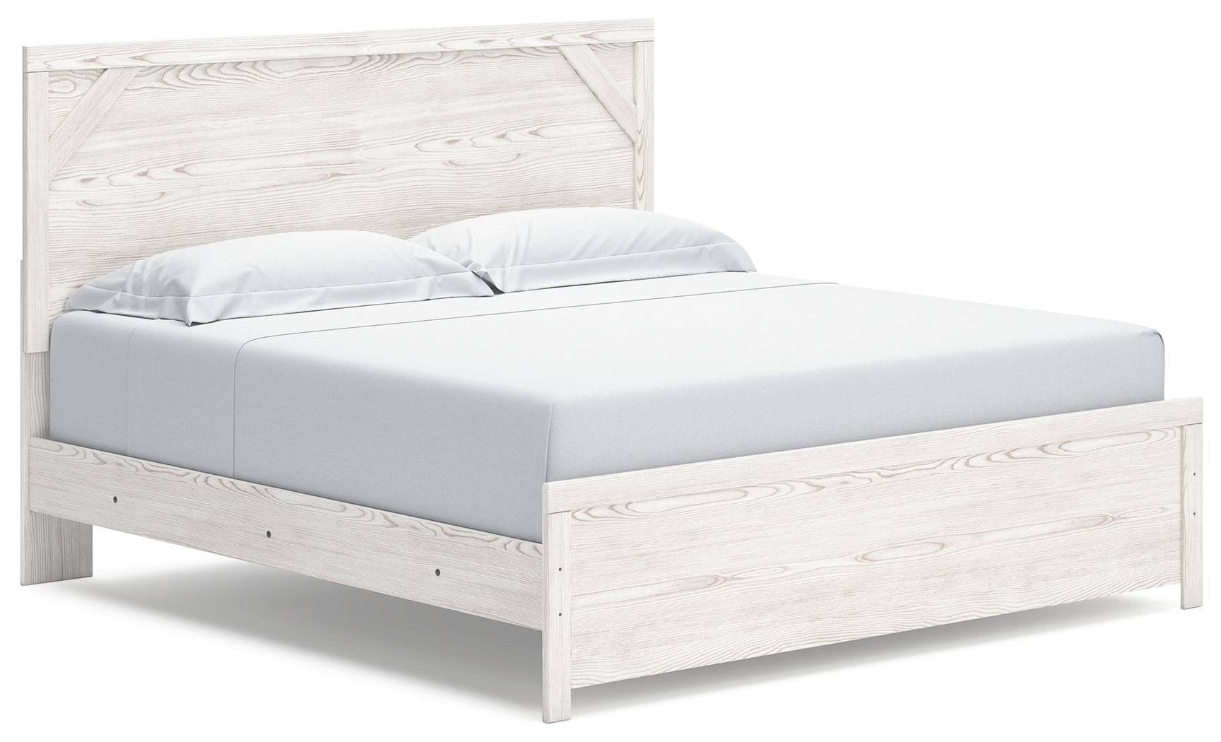 Gerridan /Gray King Panel Bed, White