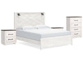 Gerridan /Gray King Panel Bedroom Set, White