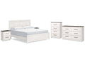 Gerridan /Gray King Panel Bedroom Set, White
