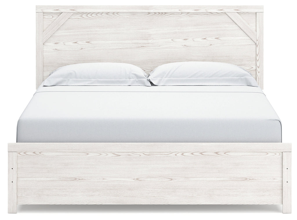 Gerridan /Gray King Panel Bedroom Set, White