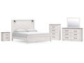 Gerridan /Gray King Panel Bedroom Set, White