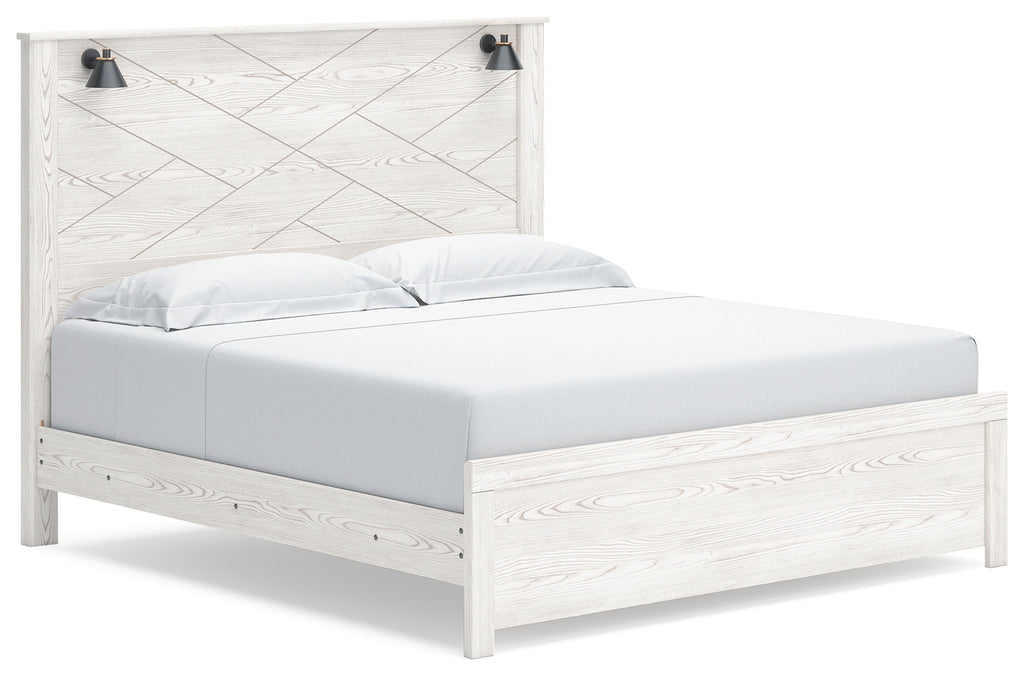 Gerridan /Gray King Panel Bedroom Set, White