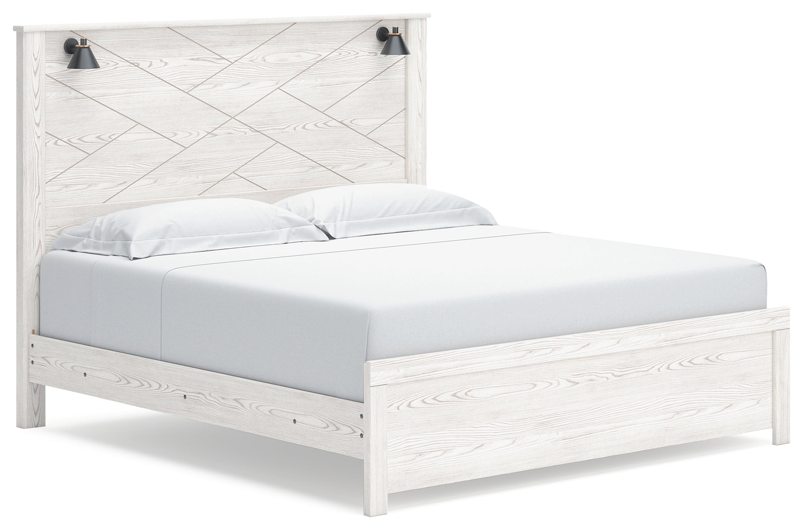 Gerridan /Gray King Panel Bedroom Set, White