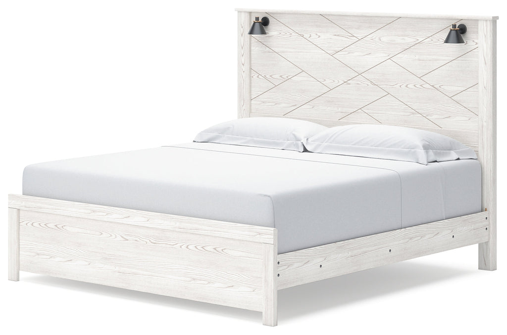 Gerridan /Gray King Panel Bedroom Set, White