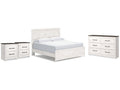 Gerridan /Gray King Panel Bedroom Set, White