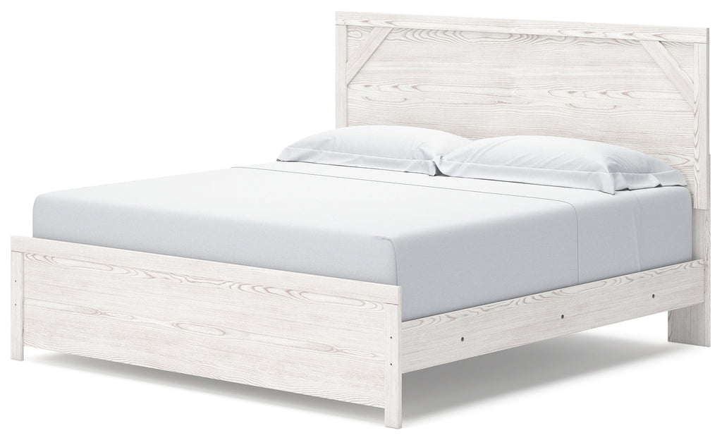 Gerridan /Gray King Panel Bedroom Set, White