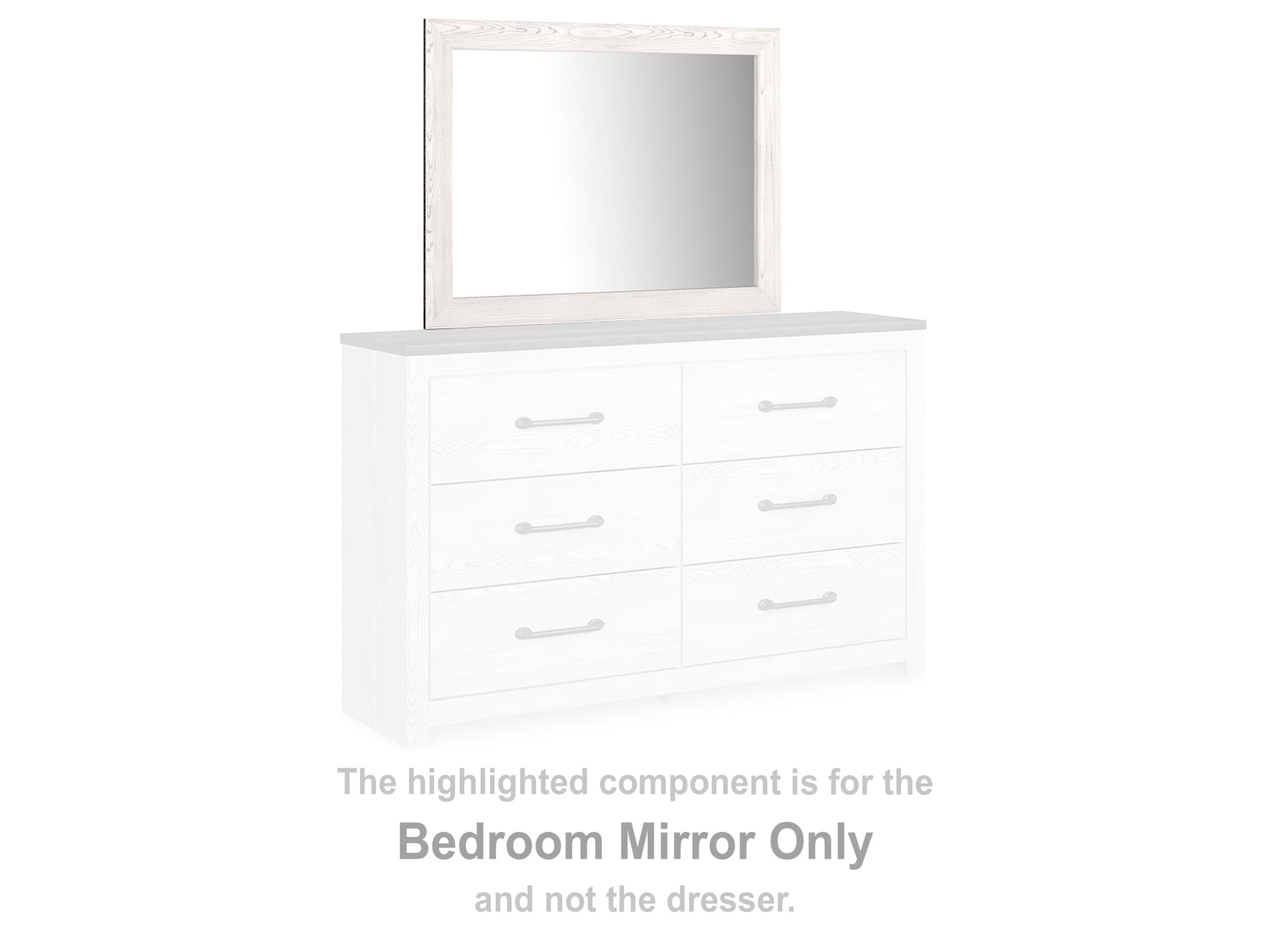Gerridan White & Gray Mirror