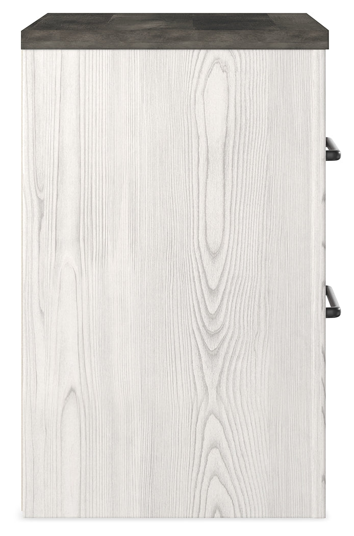 Gerridan White & Gray Nightstand