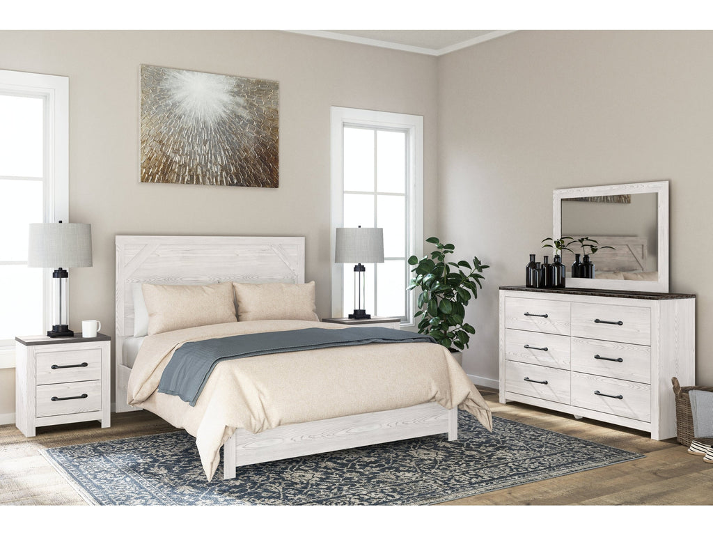 Gerridan White & Gray Nightstand
