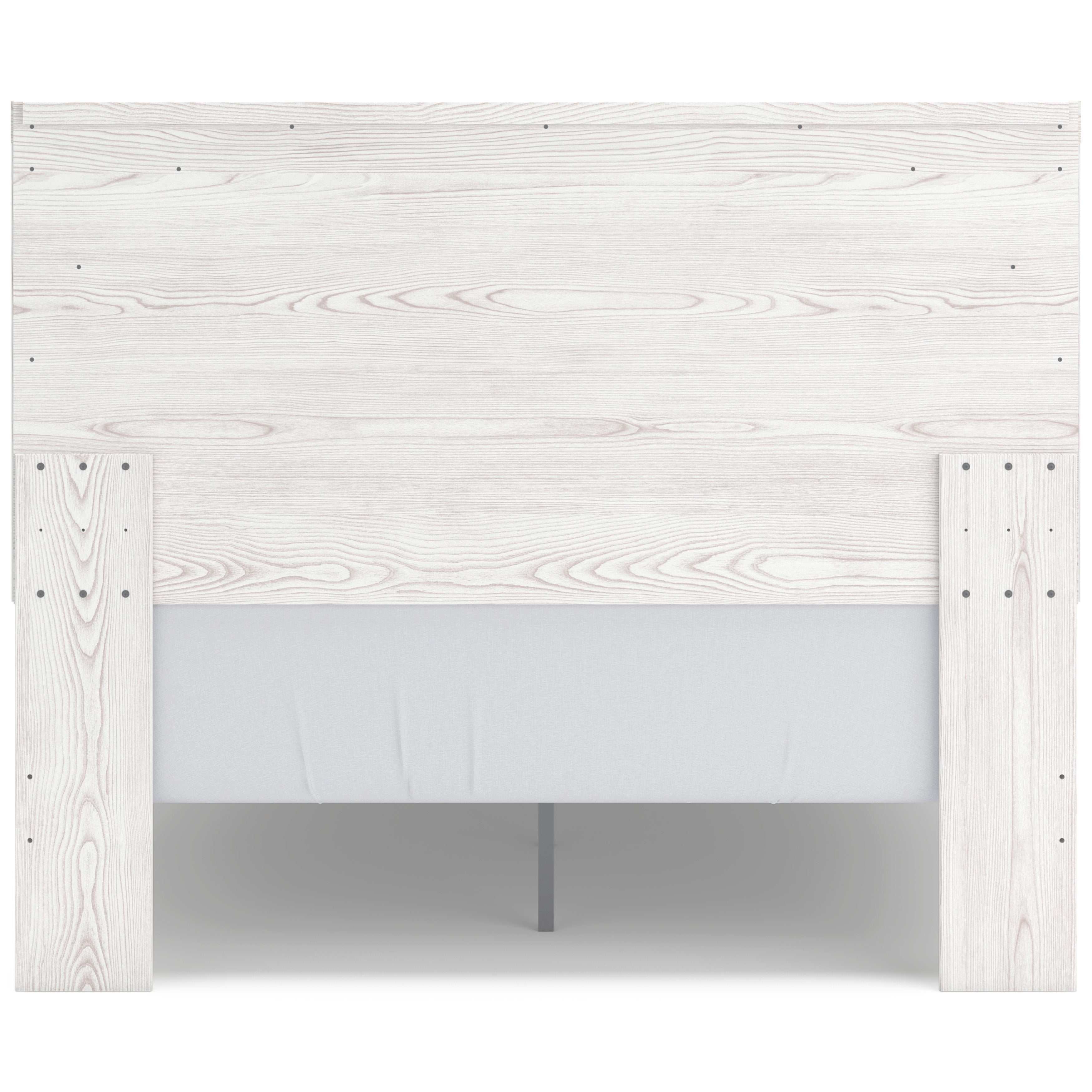 Gerridan White & Gray Queen Panel Bed Frame