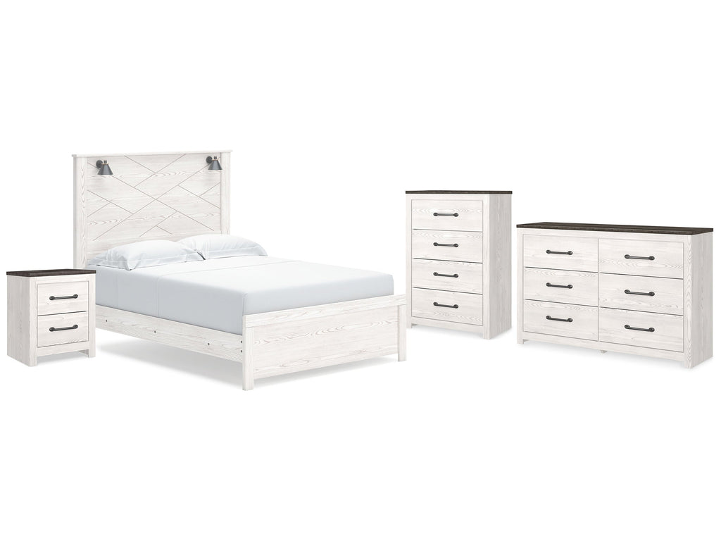 Gerridan /Gray Queen Panel Bedroom Set, White