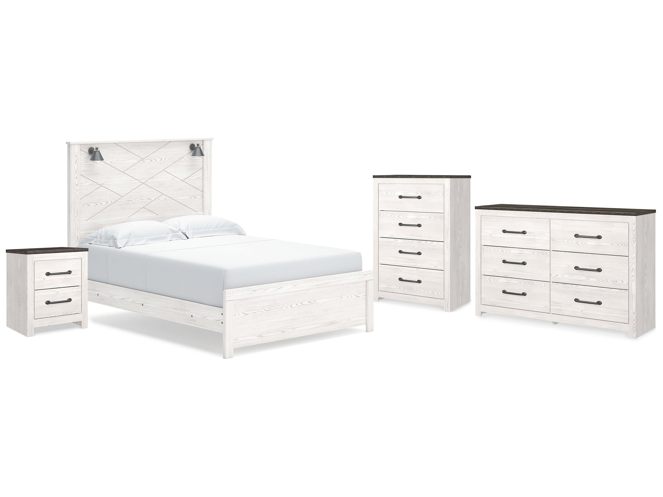 Gerridan /Gray Queen Panel Bedroom Set, White