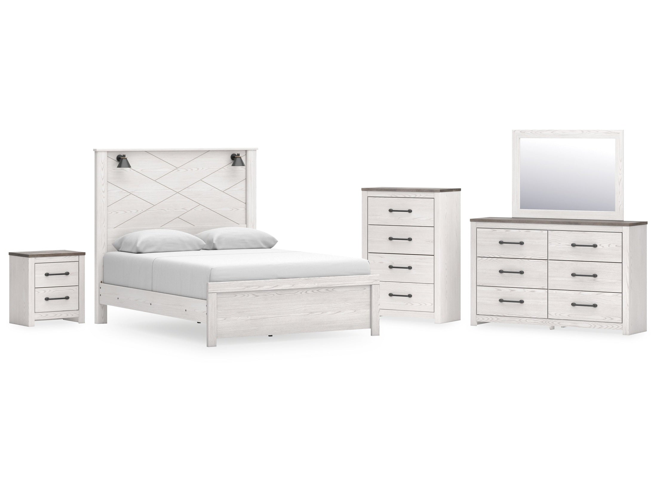 Gerridan /Gray Queen Panel Bedroom Set, White