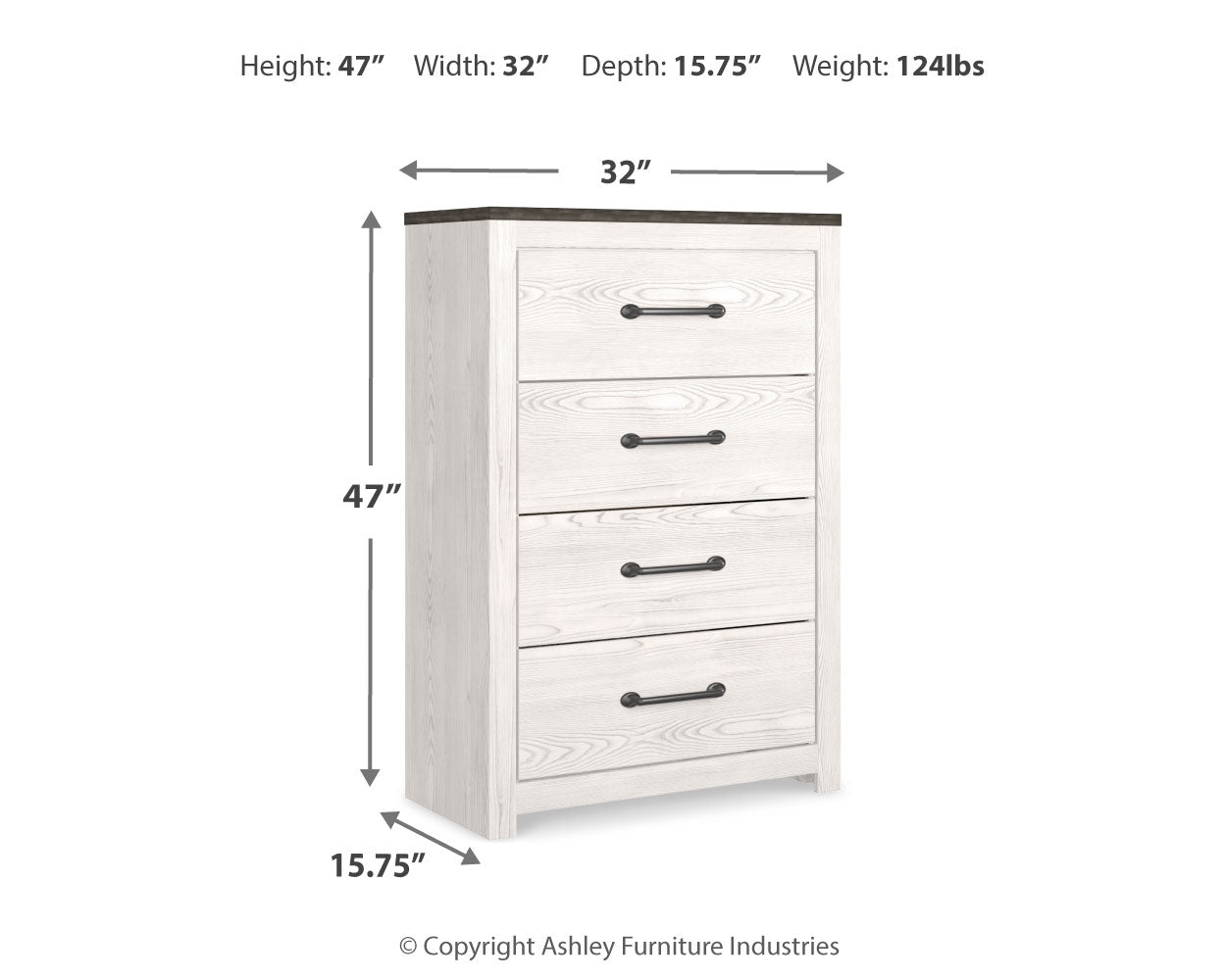 Gerridan /Gray Queen Panel Bedroom Set, White