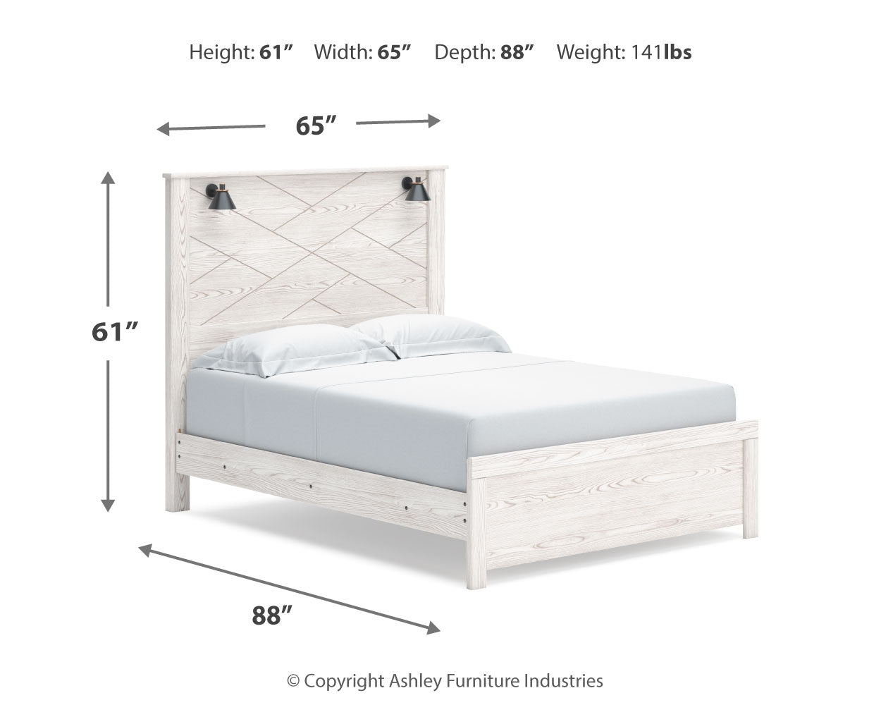 Gerridan /Gray Queen Panel Bedroom Set, White