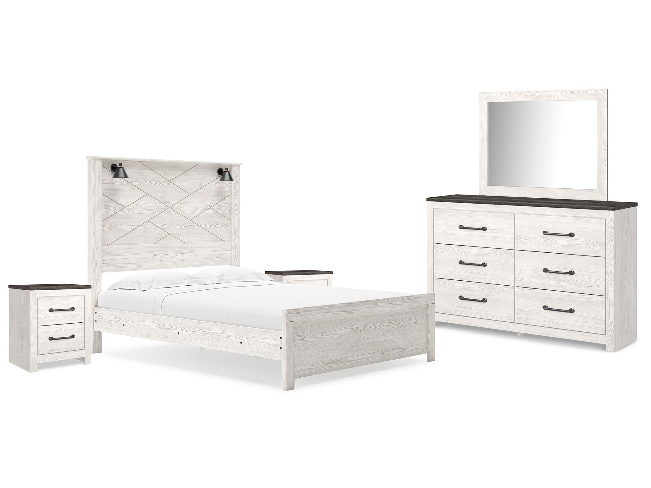 Gerridan /Gray Queen Panel Bedroom Set, White