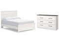 Gerridan White/Gray Queen Panel Bedroom Set with Dresser