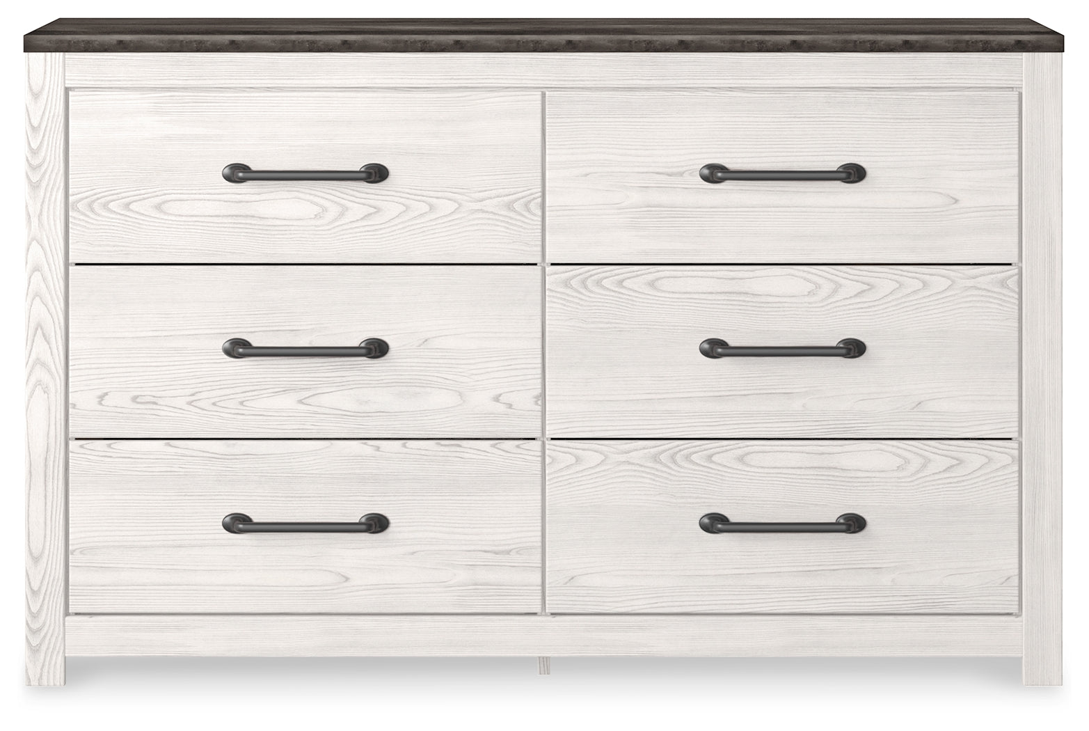 Gerridan White/Gray Queen Panel Bedroom Set with Dresser