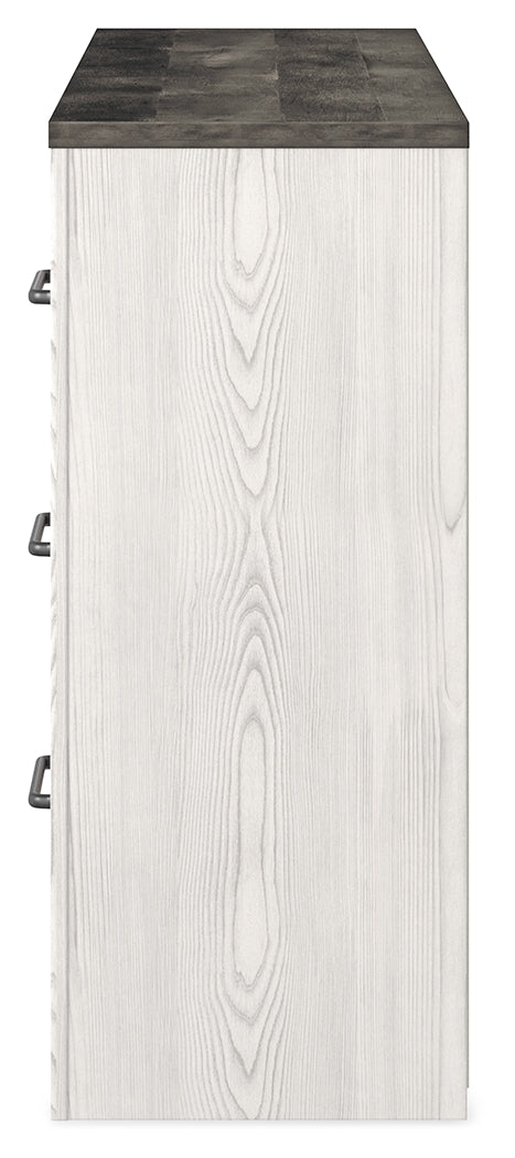 Gerridan White/Gray Queen Panel Bedroom Set with Dresser