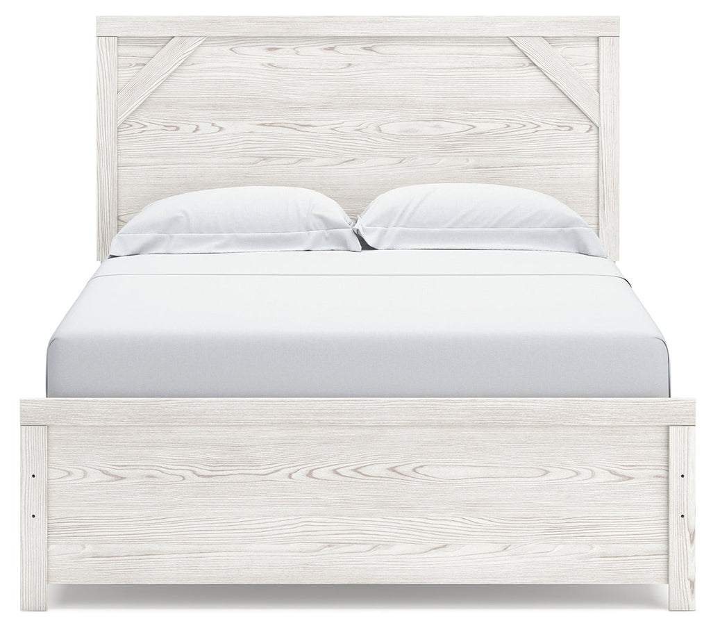 Gerridan White/Gray Queen Panel Bedroom Set with Dresser