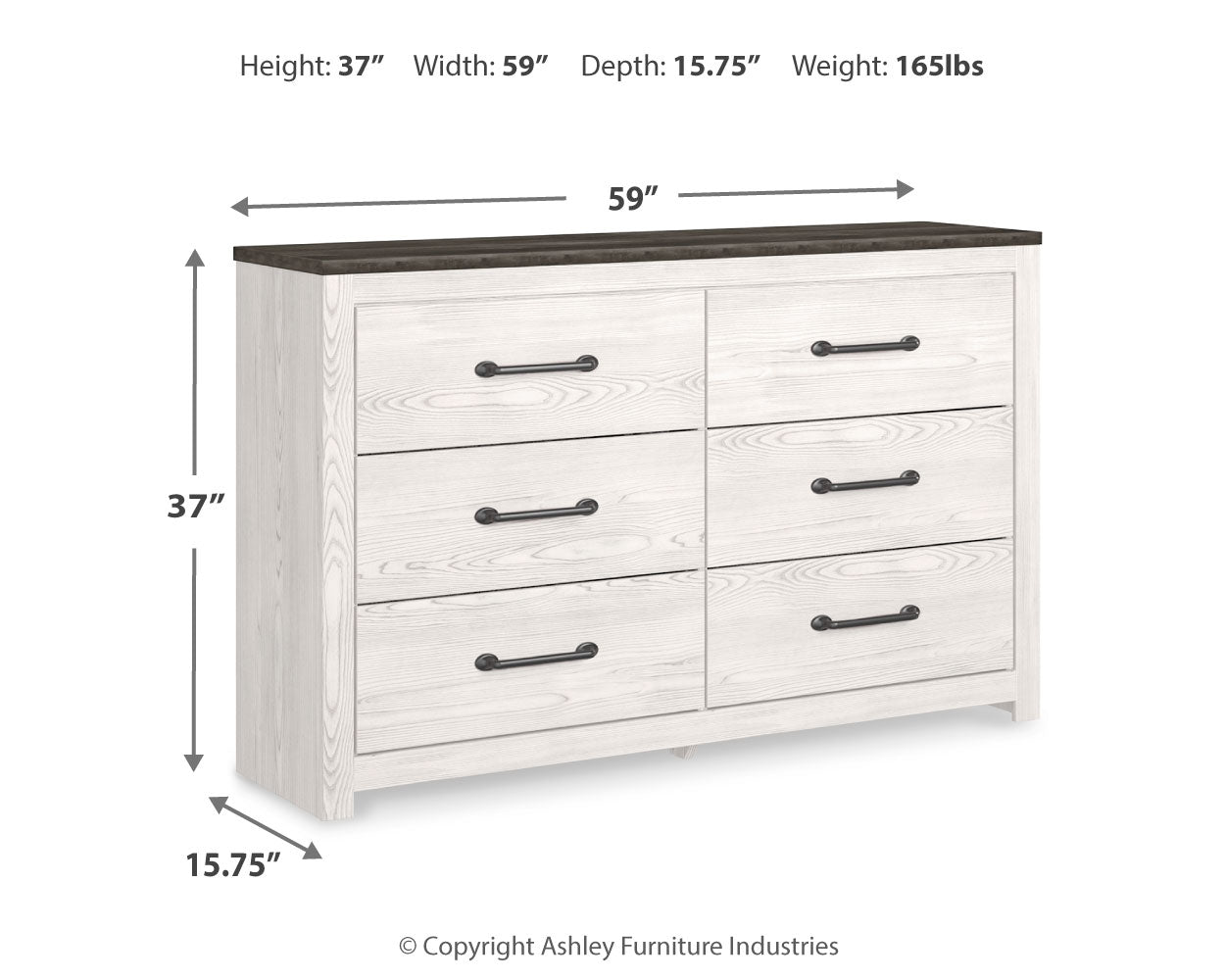 Gerridan /Gray Queen Panel Bedroom Set, White