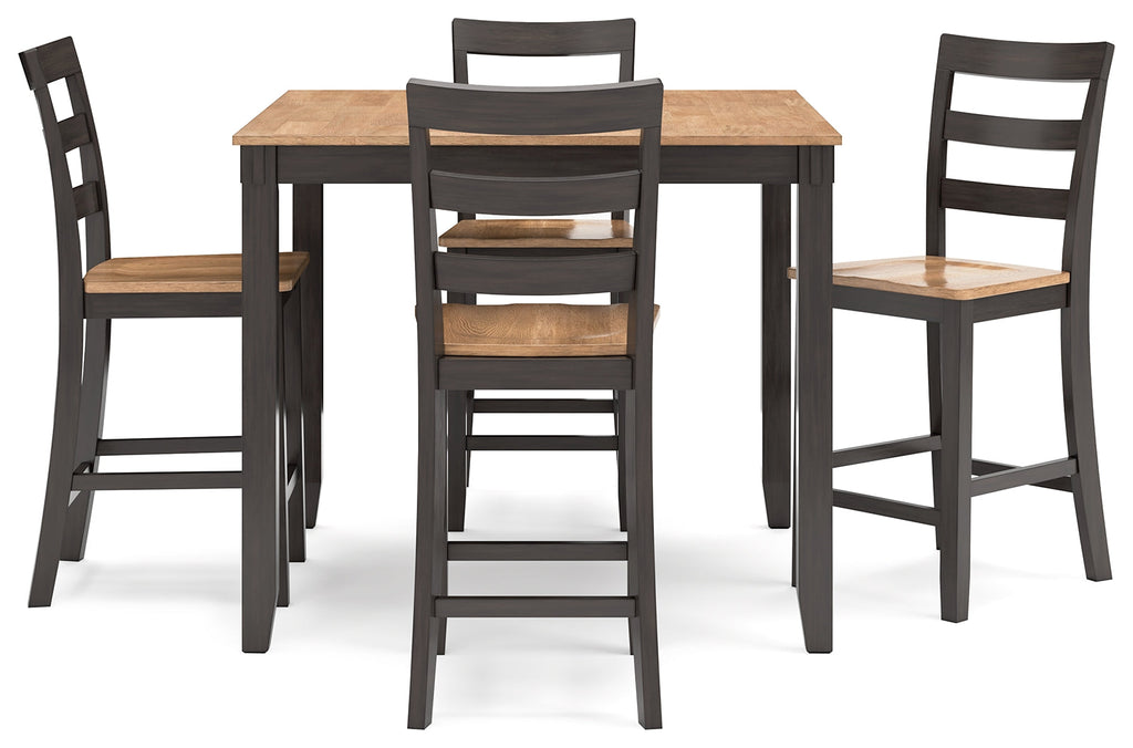 Gesthaven Counter Height Dining Table Room Set (Set of 5)