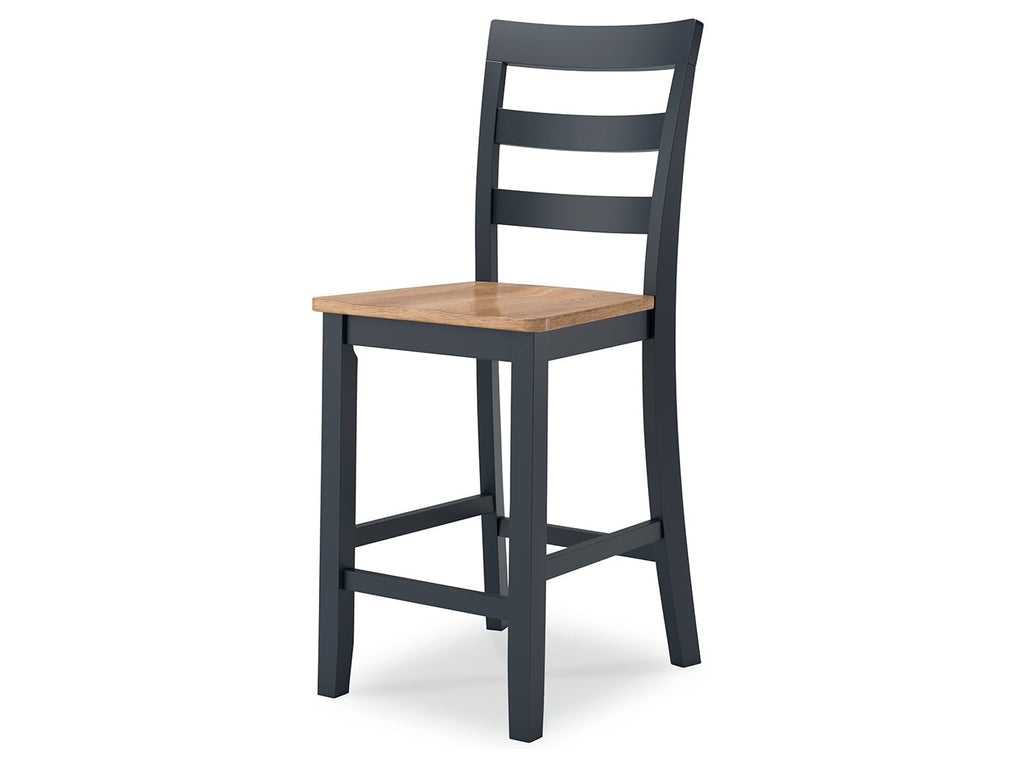 Gesthaven Counter Height Dining Table and 2 Barstools