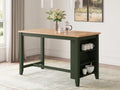 Gesthaven Natural/Green Counter Height Dining Table