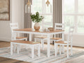 Gesthaven /White Dining Table, Natural