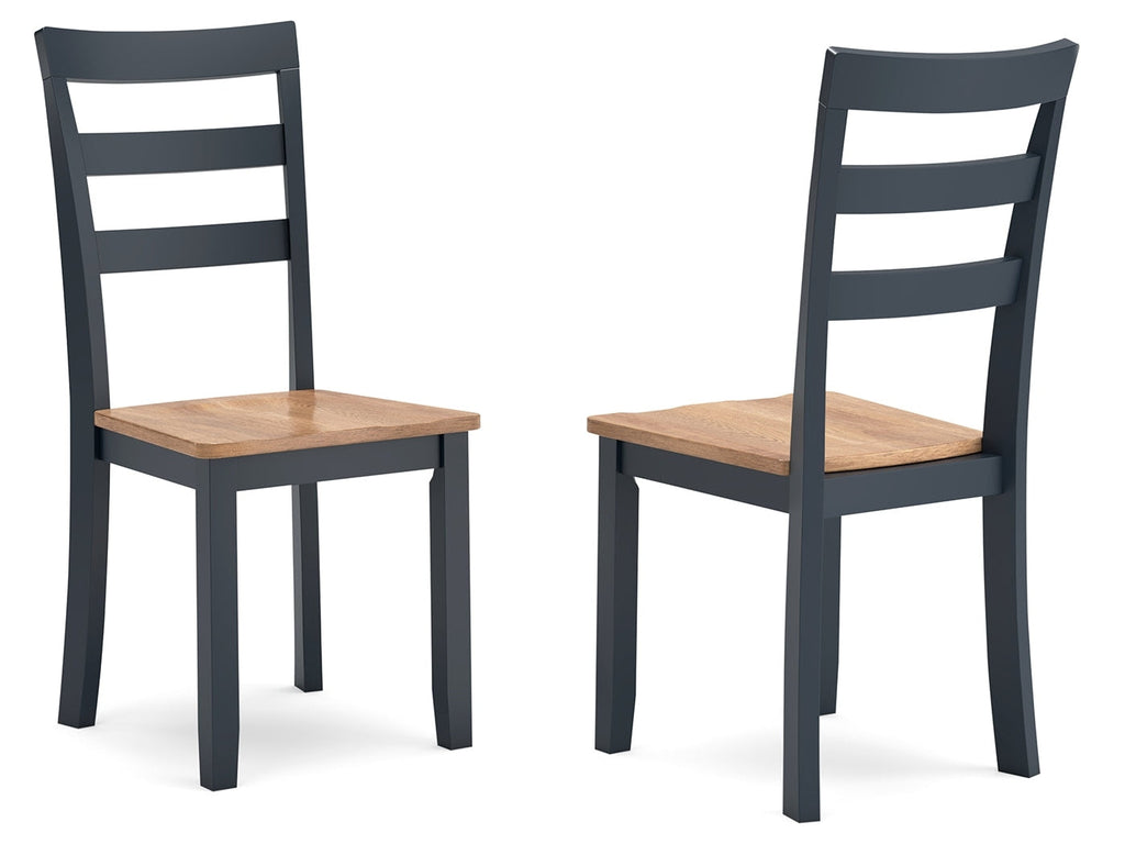 Gesthaven Natural/Blue Dining Chair (Set of 2)