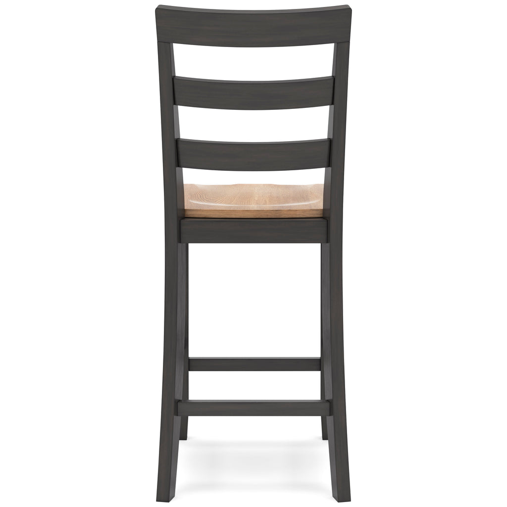 Gesthaven Natural/Brown Counter Height Dining Room Chair (Set of 2)